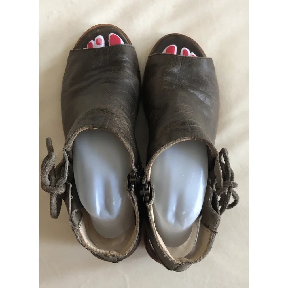 Free People x Baske California Ariel Leather Booties Boho Women's 9